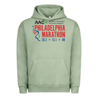 Pigment Oil Green PHILADELPHIA MARATHON Urban Hoodie - ArtMosaic