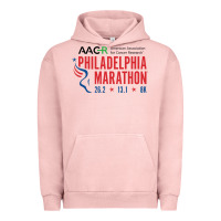 Pigment Salmon PHILADELPHIA MARATHON Urban Hoodie - ArtMosaic