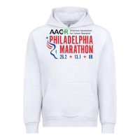 White PHILADELPHIA MARATHON Urban Hoodie - ArtMosaic