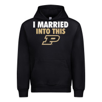 Black Purdue Boilermakers Married Into This - Apparel Urban Hoodie - ArtMosaic