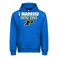 Cobalt Purdue Boilermakers Married Into This - Apparel Urban Hoodie - ArtMosaic