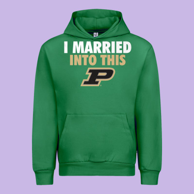 Purdue Boilermakers Married Into This - Apparel Urban Hoodie Designed By Artmosaic
