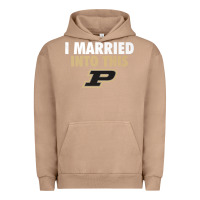 Pigment Burro Purdue Boilermakers Married Into This - Apparel Urban Hoodie - ArtMosaic