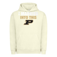 Pigment Pistachio Purdue Boilermakers Married Into This - Apparel Urban Hoodie - ArtMosaic