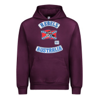 Mauve Wine rebel MC supporter Urban Hoodie - ArtMosaic