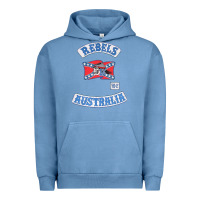 Pigment Pebble Blue rebel MC supporter Urban Hoodie - ArtMosaic