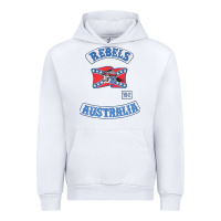 White rebel MC supporter Urban Hoodie - ArtMosaic