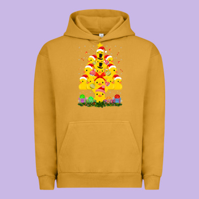 Duck Rubber Duck Christmas Tree Duckie And Quack Christmas 123 Urban Hoodie Designed By Artmosaic