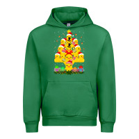 Emerald duck rubber duck christmas tree duckie and quack christmas 123 Urban Hoodie - ArtMosaic