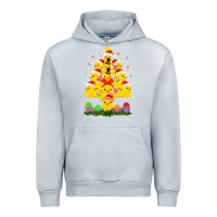 Heather Grey duck rubber duck christmas tree duckie and quack christmas 123 Urban Hoodie - ArtMosaic