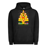 Pigment Black duck rubber duck christmas tree duckie and quack christmas 123 Urban Hoodie - ArtMosaic
