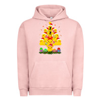 Pigment Salmon duck rubber duck christmas tree duckie and quack christmas 123 Urban Hoodie - ArtMosaic