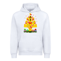 White duck rubber duck christmas tree duckie and quack christmas 123 Urban Hoodie - ArtMosaic