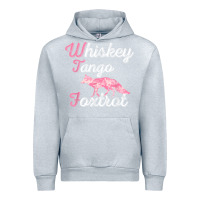 Heather Grey whiskey tango foxtrot military womens fun wtf quote t shirt Urban Hoodie - ArtMosaic