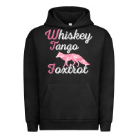 Pigment Black whiskey tango foxtrot military womens fun wtf quote t shirt Urban Hoodie - ArtMosaic