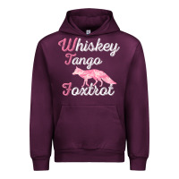 Mauve Wine whiskey tango foxtrot military womens fun wtf quote t shirt Urban Hoodie - ArtMosaic