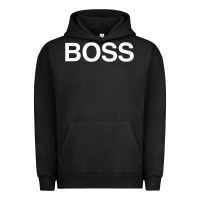 Pigment Black boss premium Urban Hoodie - ArtMosaic