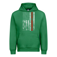 Emerald Union Carpenter With A Vintage American Flag For Fans Urban Hoodie - ArtMosaic
