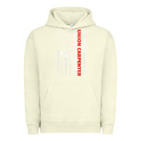 Pigment Pistachio Union Carpenter With A Vintage American Flag For Fans Urban Hoodie - ArtMosaic