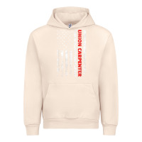 Sandshell Union Carpenter With A Vintage American Flag For Fans Urban Hoodie - ArtMosaic