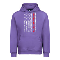 Tulip Union Carpenter With A Vintage American Flag For Fans Urban Hoodie - ArtMosaic