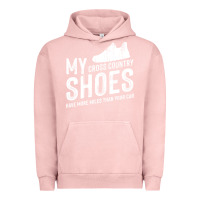 Pigment Salmon cross country running   xc run runner pullover hoodie Urban Hoodie - ArtMosaic