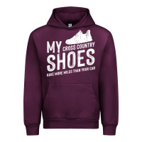 Mauve Wine cross country running   xc run runner pullover hoodie Urban Hoodie - ArtMosaic