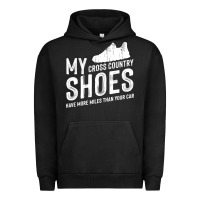 Pigment Black cross country running   xc run runner pullover hoodie Urban Hoodie - ArtMosaic