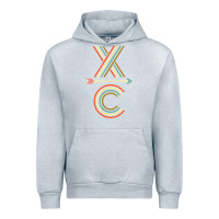 Heather Grey X-Country Design For Cross Country Runners and Coaches Urban Hoodie - ArtMosaic