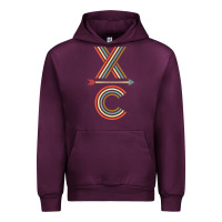 Mauve Wine X-Country Design For Cross Country Runners and Coaches Urban Hoodie - ArtMosaic