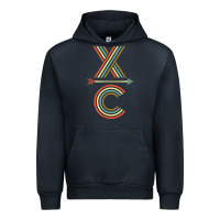 Navy X-Country Design For Cross Country Runners and Coaches Urban Hoodie - ArtMosaic