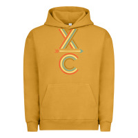 Pigment Peanut Butter X-Country Design For Cross Country Runners and Coaches Urban Hoodie - ArtMosaic