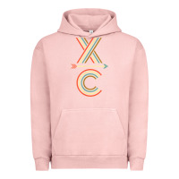 Pigment Salmon X-Country Design For Cross Country Runners and Coaches Urban Hoodie - ArtMosaic