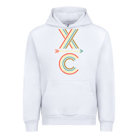 White X-Country Design For Cross Country Runners and Coaches Urban Hoodie - ArtMosaic