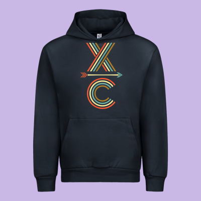 X-country Design For Cross Country Runners And Coaches Urban Hoodie Designed By Artmosaic