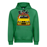 Emerald Yellow E36 Urban Hoodie - ArtMosaic