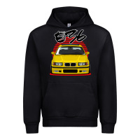 Black Yellow E36 Urban Hoodie - ArtMosaic