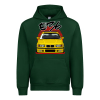 Forest Green Yellow E36 Urban Hoodie - ArtMosaic