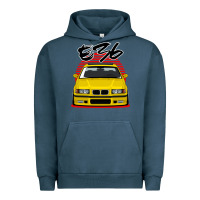 Pigment Midnight Navy Yellow E36 Urban Hoodie - ArtMosaic