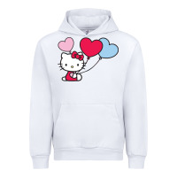 White kitty Urban Hoodie - ArtMosaic
