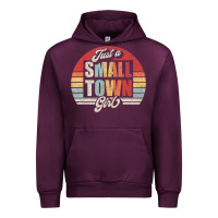 Mauve Wine Limited Edition Retro Vintage Just A Small Town Girl Urban Hoodie - ArtMosaic