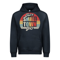Navy Limited Edition Retro Vintage Just A Small Town Girl Urban Hoodie - ArtMosaic
