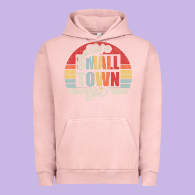 Limited Edition Retro Vintage Just A Small Town Girl Urban Hoodie Designed By Artmosaic