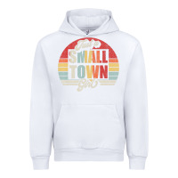 White Limited Edition Retro Vintage Just A Small Town Girl Urban Hoodie - ArtMosaic