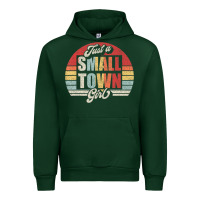 Forest Green Limited Edition Retro Vintage Just A Small Town Girl Urban Hoodie - ArtMosaic