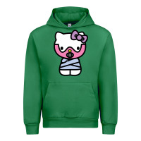 Emerald hell kitty cute devil Urban Hoodie - ArtMosaic