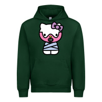 Forest Green hell kitty cute devil Urban Hoodie - ArtMosaic