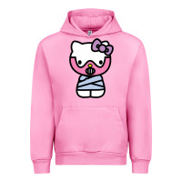 Fuchsia Pink hell kitty cute devil Urban Hoodie - ArtMosaic