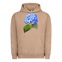 Pigment Burro Blue  hydrangea Urban Hoodie - ArtMosaic