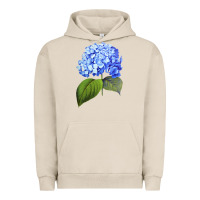 Pigment French Oak Blue  hydrangea Urban Hoodie - ArtMosaic